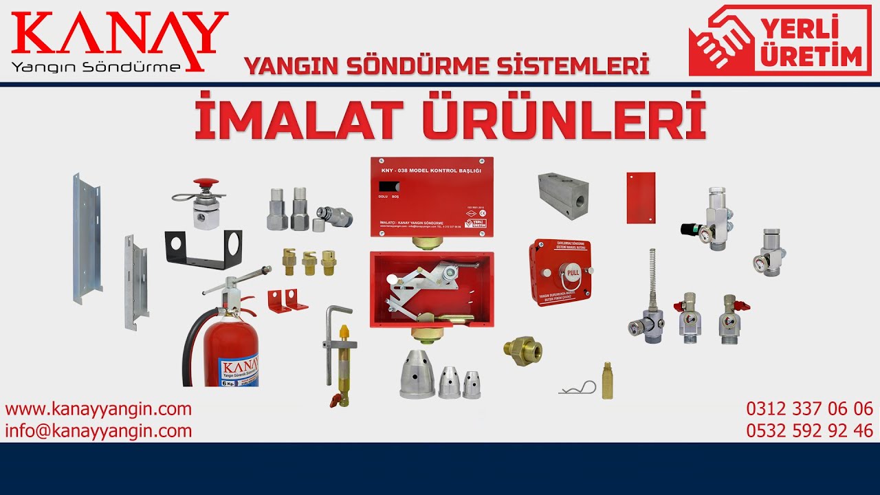 KANAY Yangın Söndürme Sistemleri İmalat Ürünleri
