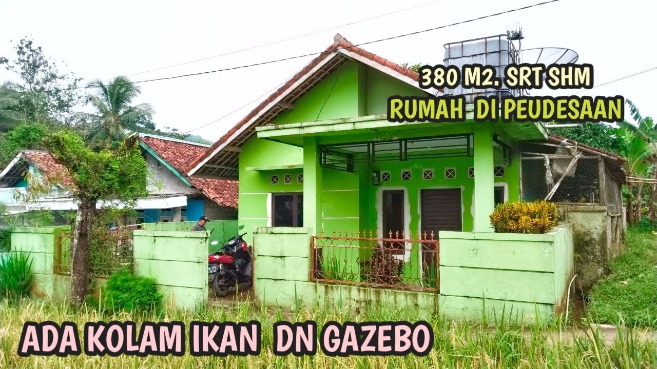 Dijual Rumah Siap Huni Ada kolam ikan Gazebo Surat Sertifikat Shm Cocok Buat Masa Pensiun