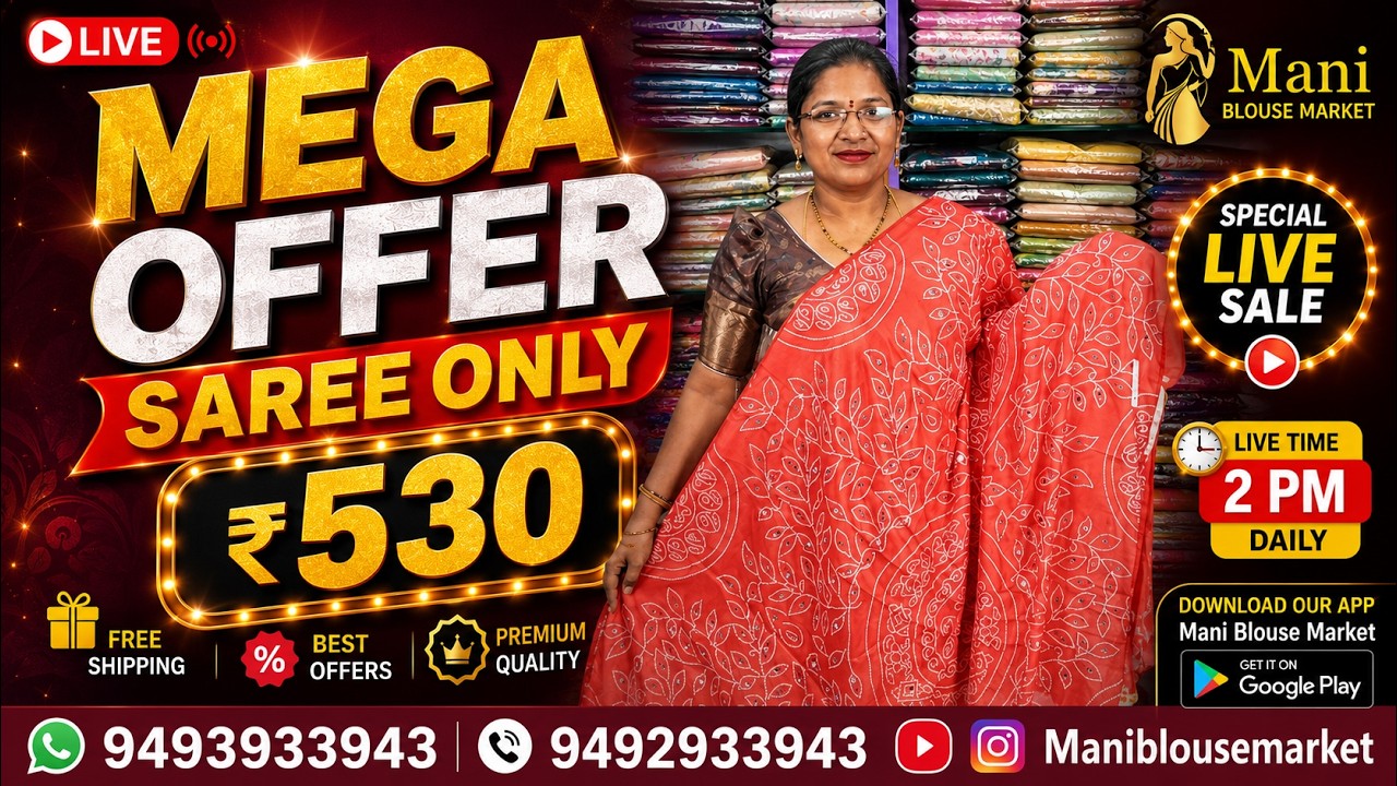 🔥🚀💃 Mega Offer HalfsareeLive sale || Only 999/- 😍 Limited Time Offer🔥!|WhatsApp:9493933943