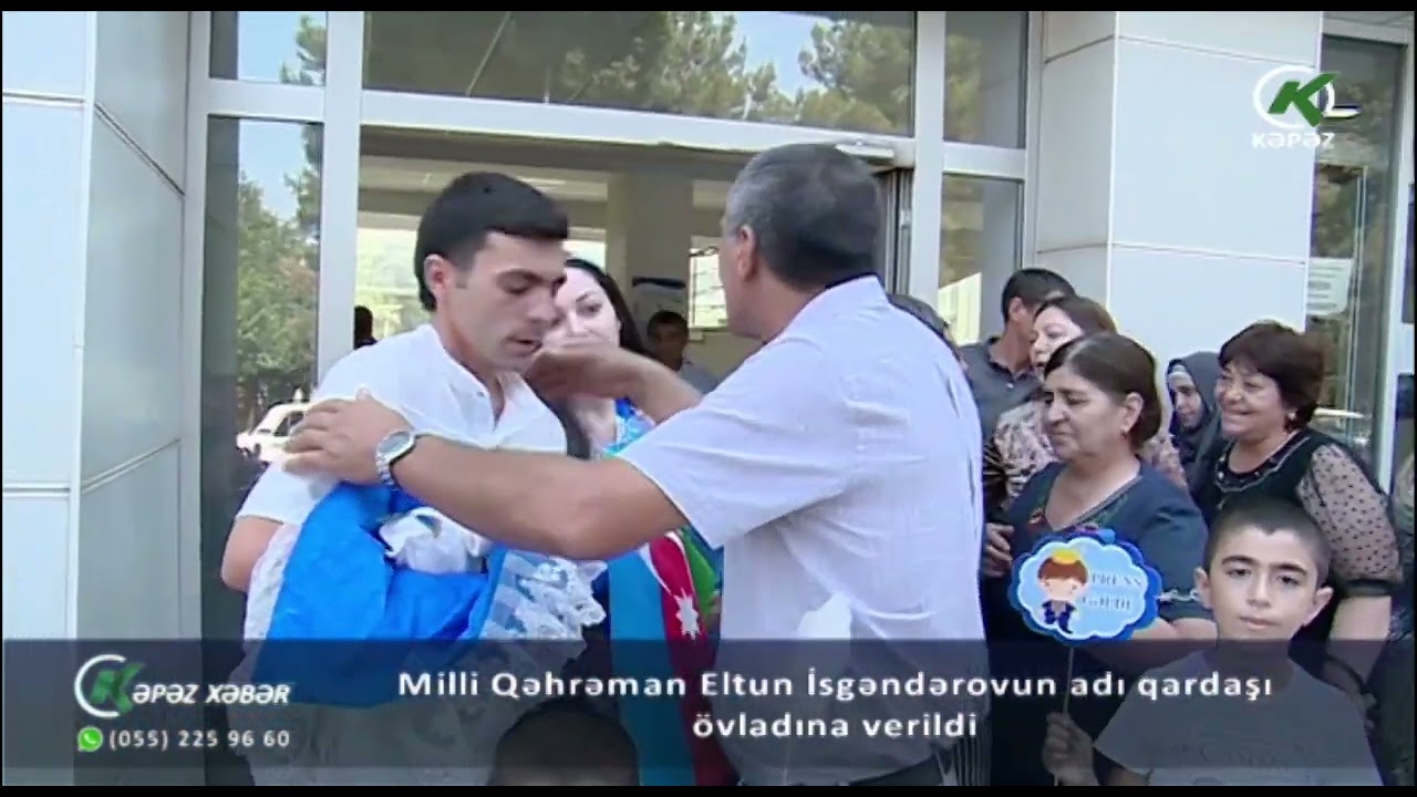 Milli Qəhrəman Eltun İsgəndərovun adı qardaşı övladına verildi