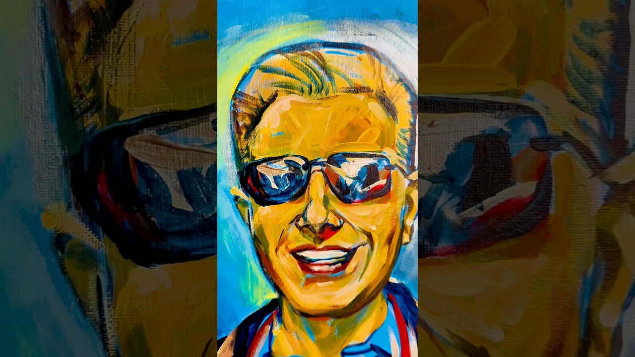 Evening Portrait Painting | Inspired by Jazz | Art Process