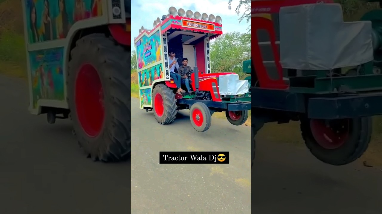 tractor Wala Dj tractor per Kiya DJ set ek number DJ Lag Raha Hai DJ dance video #Mahindra tractordj