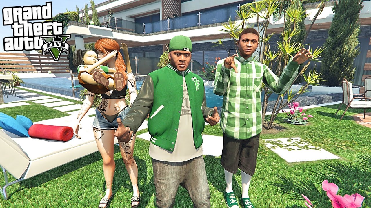 FRANKLIN BUYS HIS FAMILY A HIGHLY SECURED MANSION IN GTA 5!!!