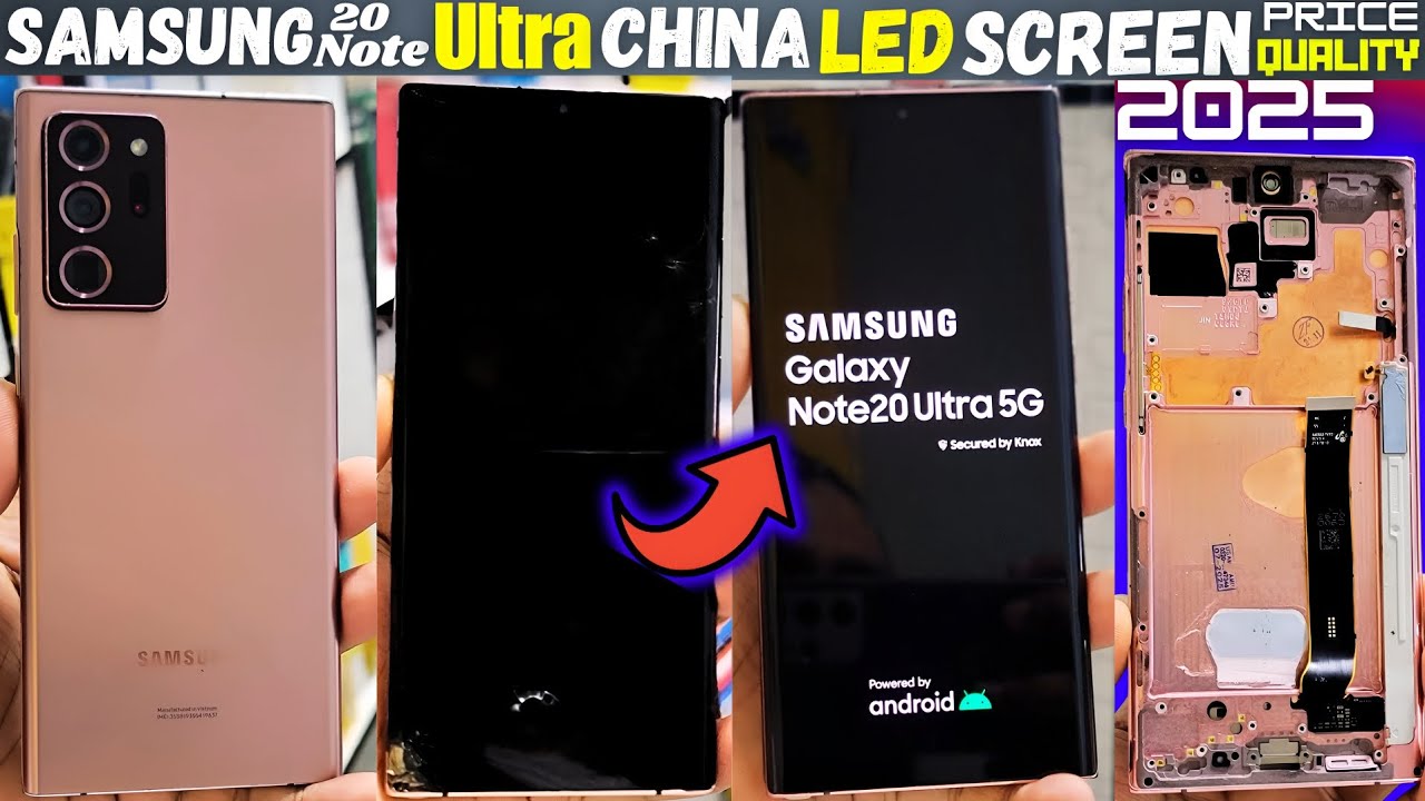 Samsung Note 20 Ultra📱China Led Screen Replacement 🚀 Galaxy note 20 Ultra Display Change Price ! lcd