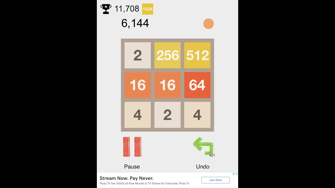 Absolutely unbelievable luck in 3x3 2048