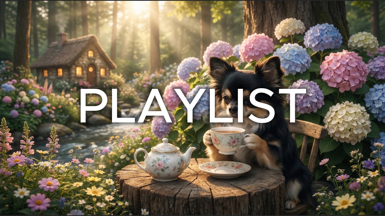[playlist]Forest LoFi Jazz cozy cafe 🌿 강아지와 나비 | 집중용 감성 재즈 힐링 음악 | Study / Relax / Sleep