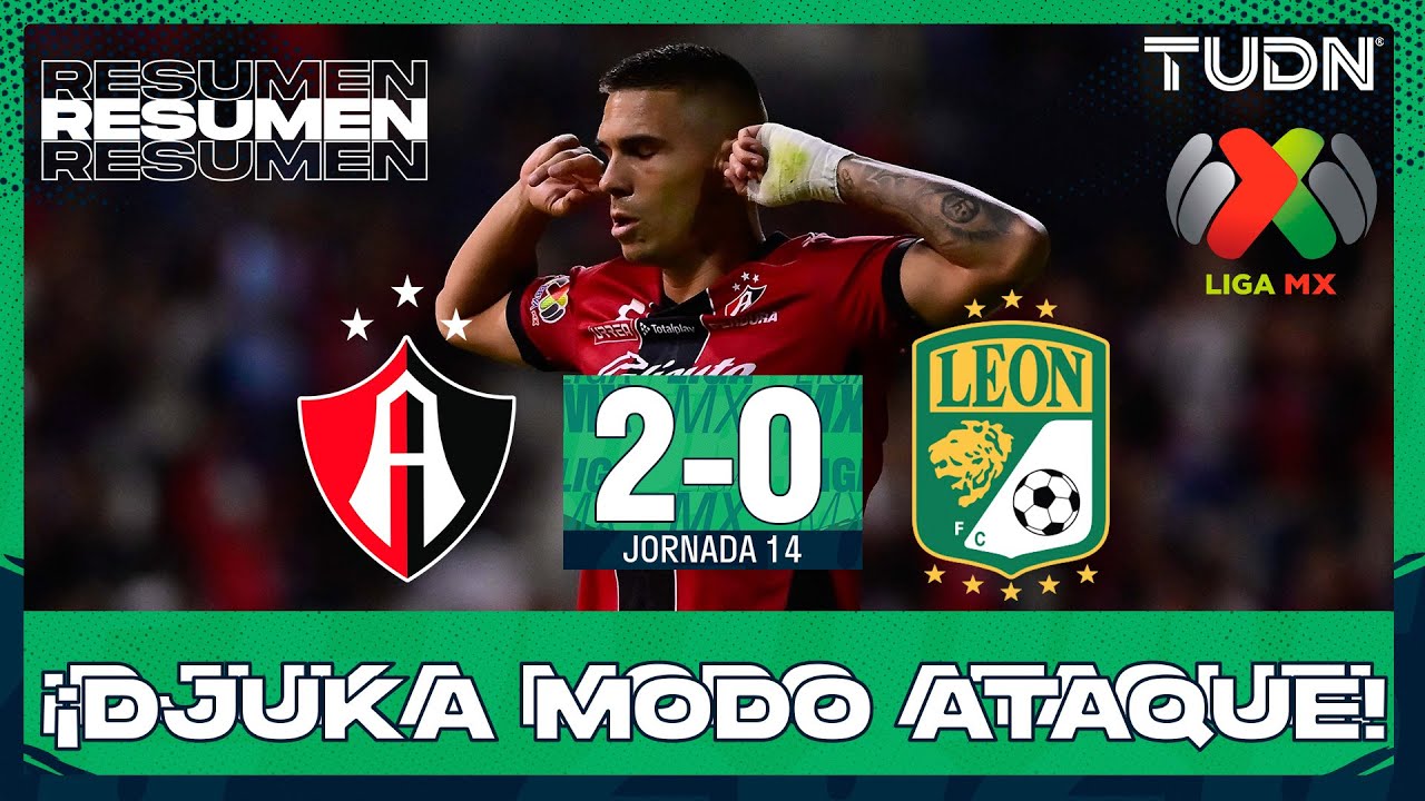 Resumen y goles - Atlas vs Le&oacute;n | Liga MX - Jornada 14 Apertura 2025 | TUDN