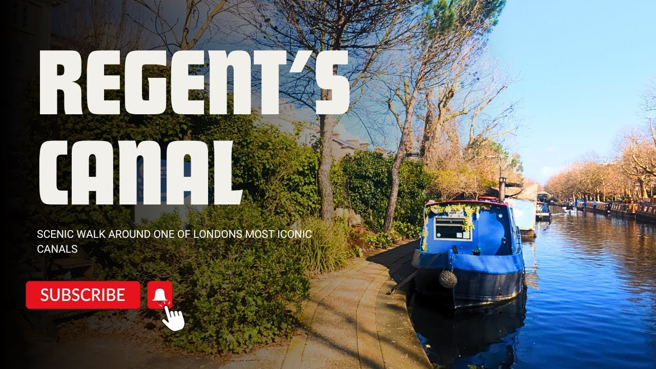London Walk 2025 🇬🇧 - Regent's Canal Scenic Walk 4K HDR - London Walking Tour