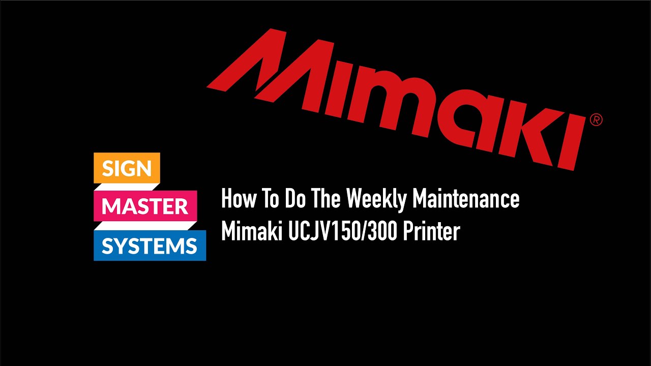 Как выполнять еженедельное обслуживание || УФ-принтер Mimaki UCJV150/300