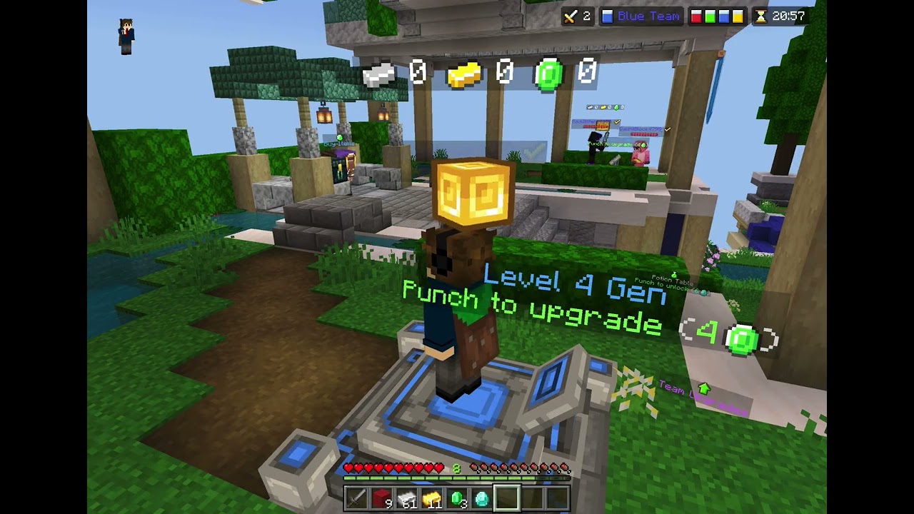 The Hive Bedwars Squads Gameplay Lvl. 8 ➡️ Lvl. 9 🏆