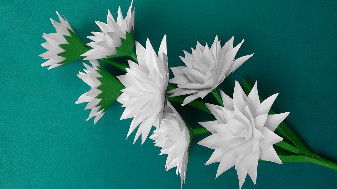 How to Make Flower - Very Easy and Simple Paper Flowers for Home Decor