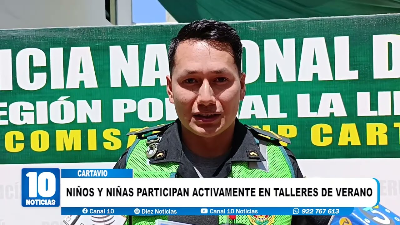 #cartavio - NIÑOS Y NIÑAS PARTICIPAN ACTIVAMENTE EN TALLERES DE VERANO DE LA PNP