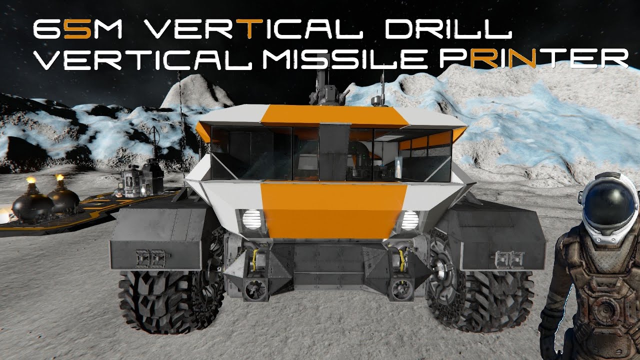 65M Vertical Drill Rig - Space Engineers