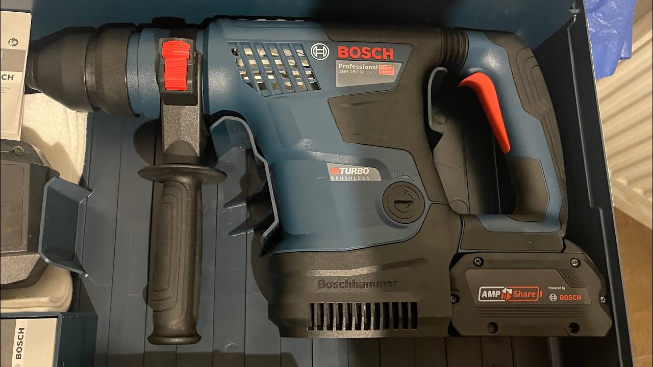 Bosch GBH18v-34CF BITURBO SDS PLUS HAMMER DRILL REVIEW