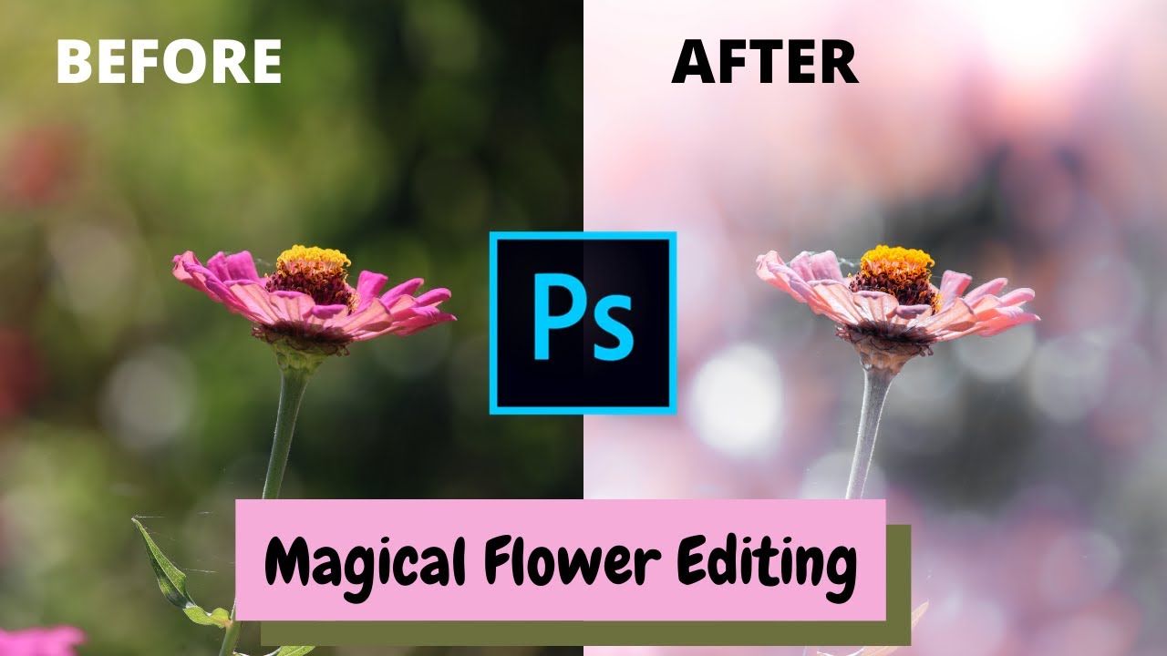How to edit Soft & Dreamy flowers, Aesthetic color grading for Macro Photography Photoshop Tutorial