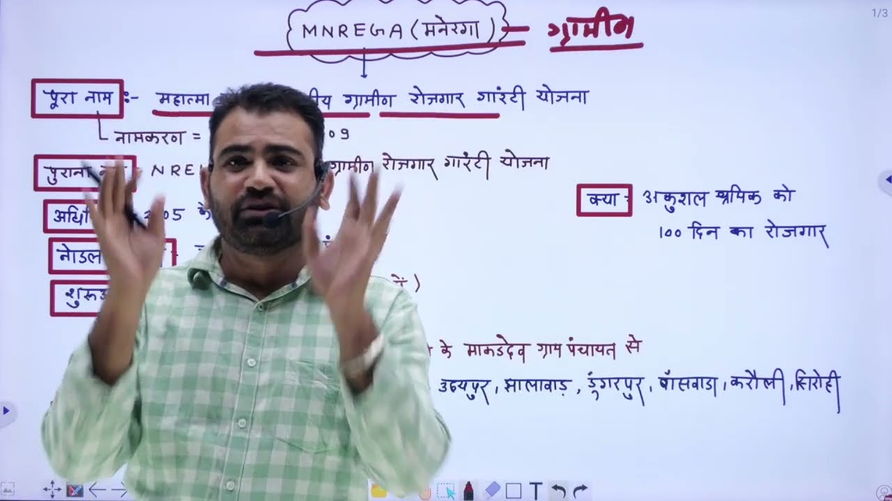 MNREGA ( मनरेगा) रोजगार गारंटी योजना by Ashok sir