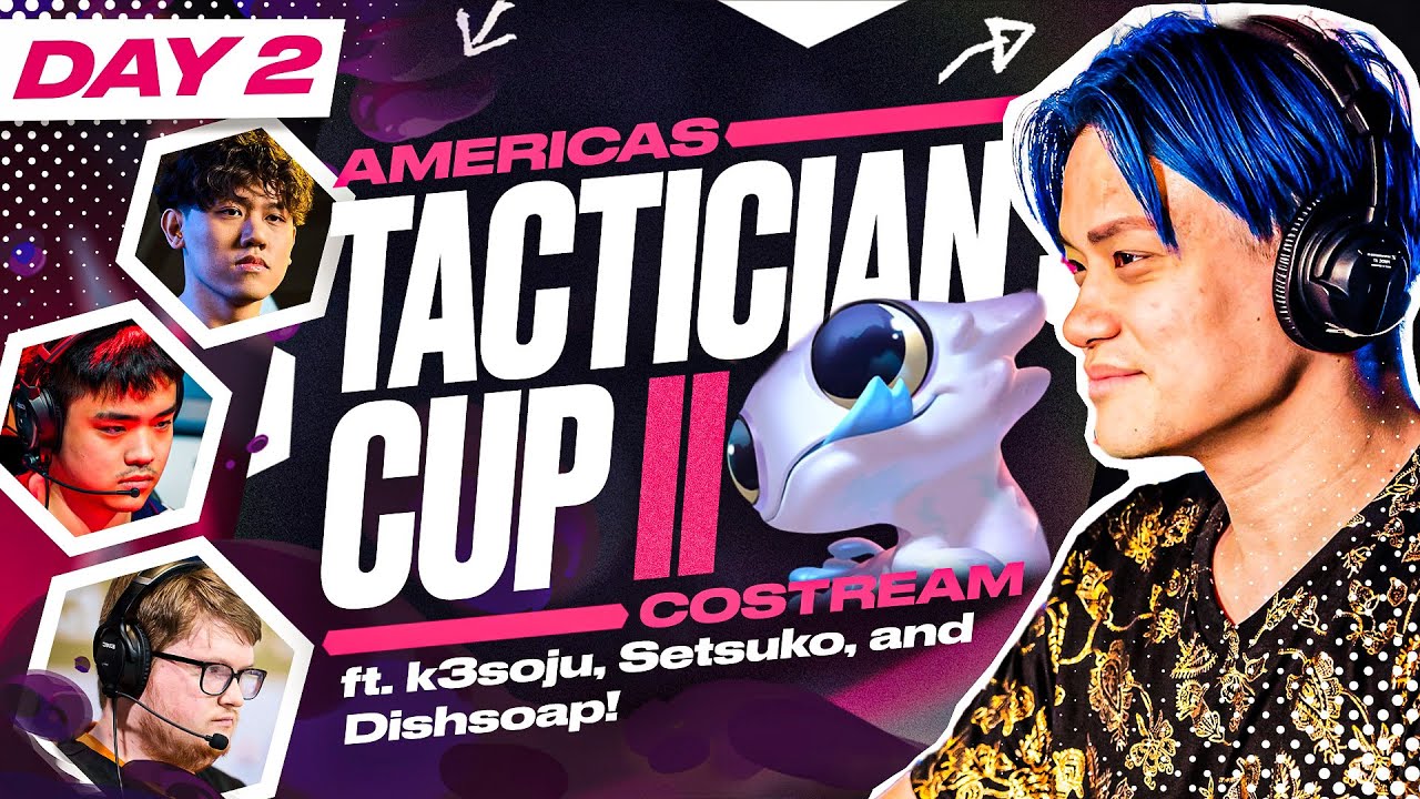 AMER Tactician Cup II Day 2 Costream Ft. Dishsoap, k3soju, and Setsuko! | Frodan Set 13 VOD