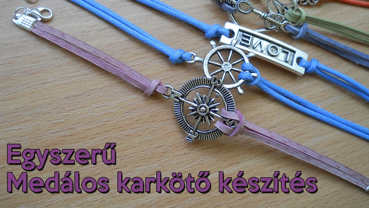 Hogyan készül el pár perc alatt 7 db medálos karkötő? Nézd meg!