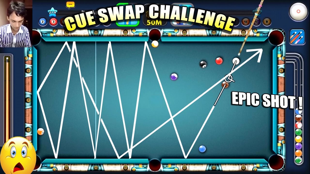 8 Ball Pool- BEST SHOT HAS BEEN MADE..watch it | CUE SWAP CHALLENGE