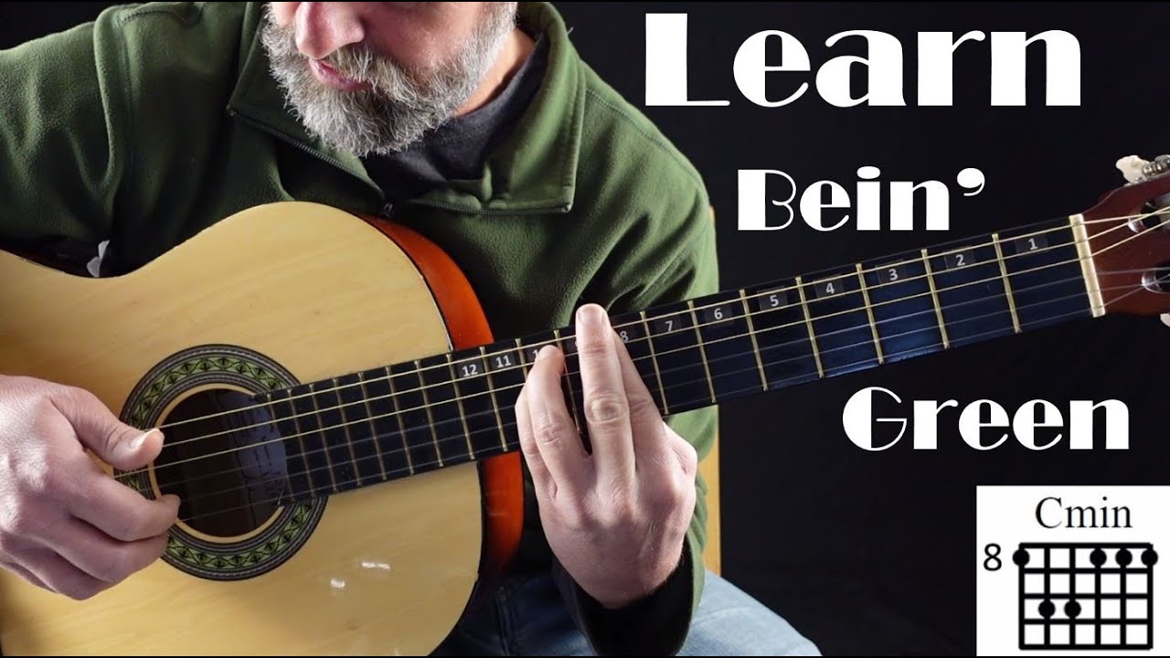 Bein' Green Jazz Chord Melody Guitar Lesson Tutorial
