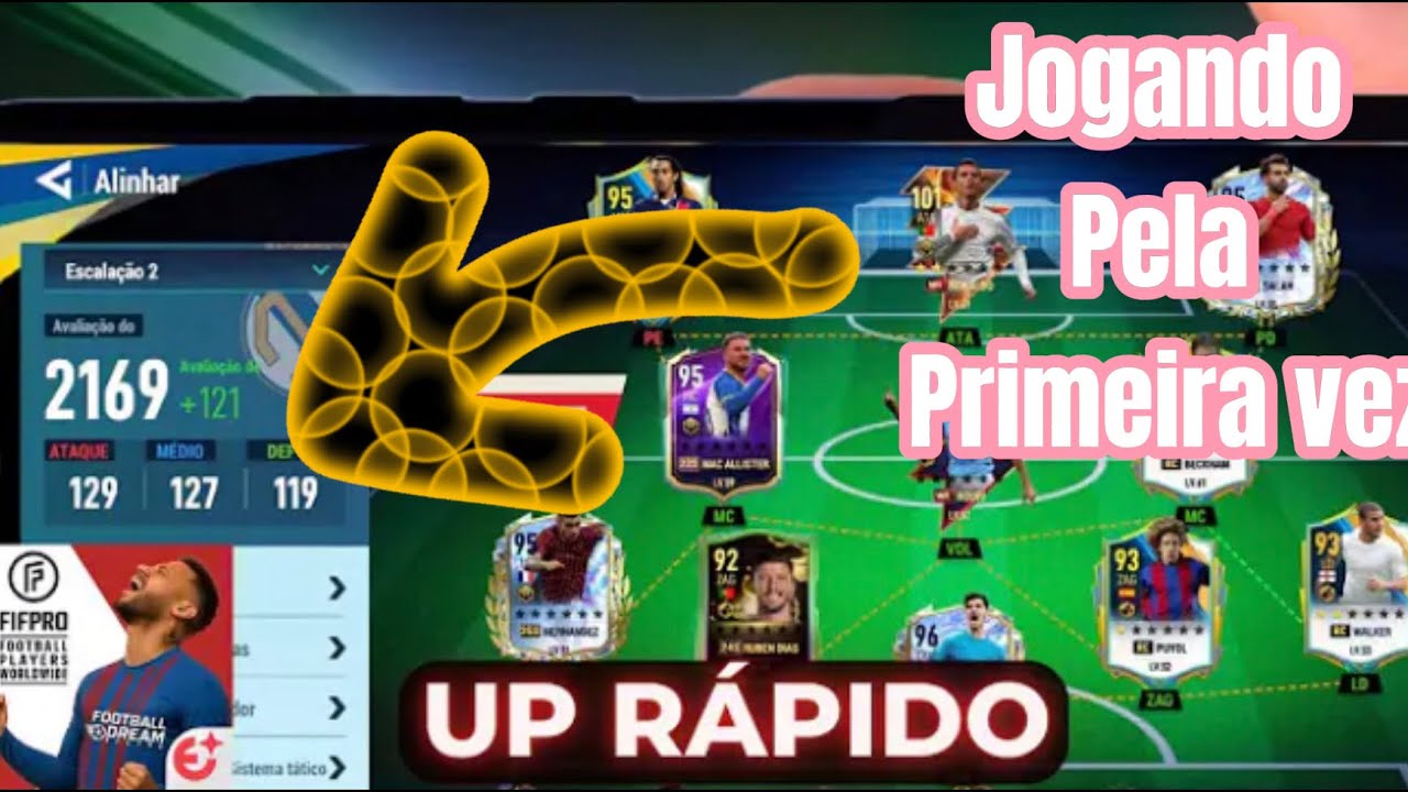 Jogando pela primeira vez Football Dream: Be A Pro 