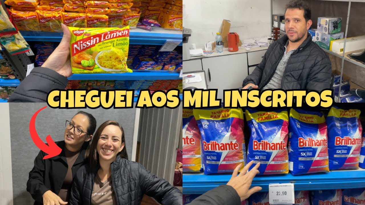 FIQUEI EMOCIONADA 🥹 COMPRAS DE REPOSIÇÃO 🛒 APRESENTANDO MEU ESPOSO 