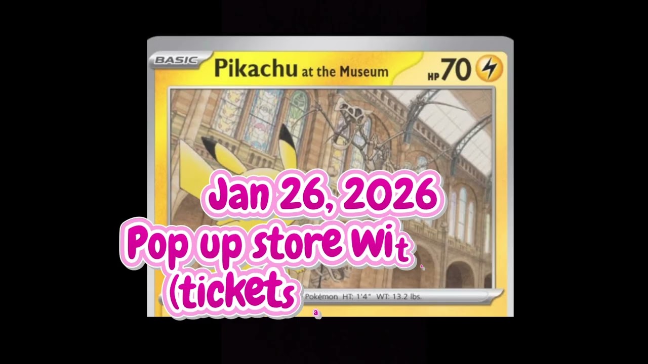 2026 Pokemon Natural History Museum UK Merchandise and Promo cards revealed!