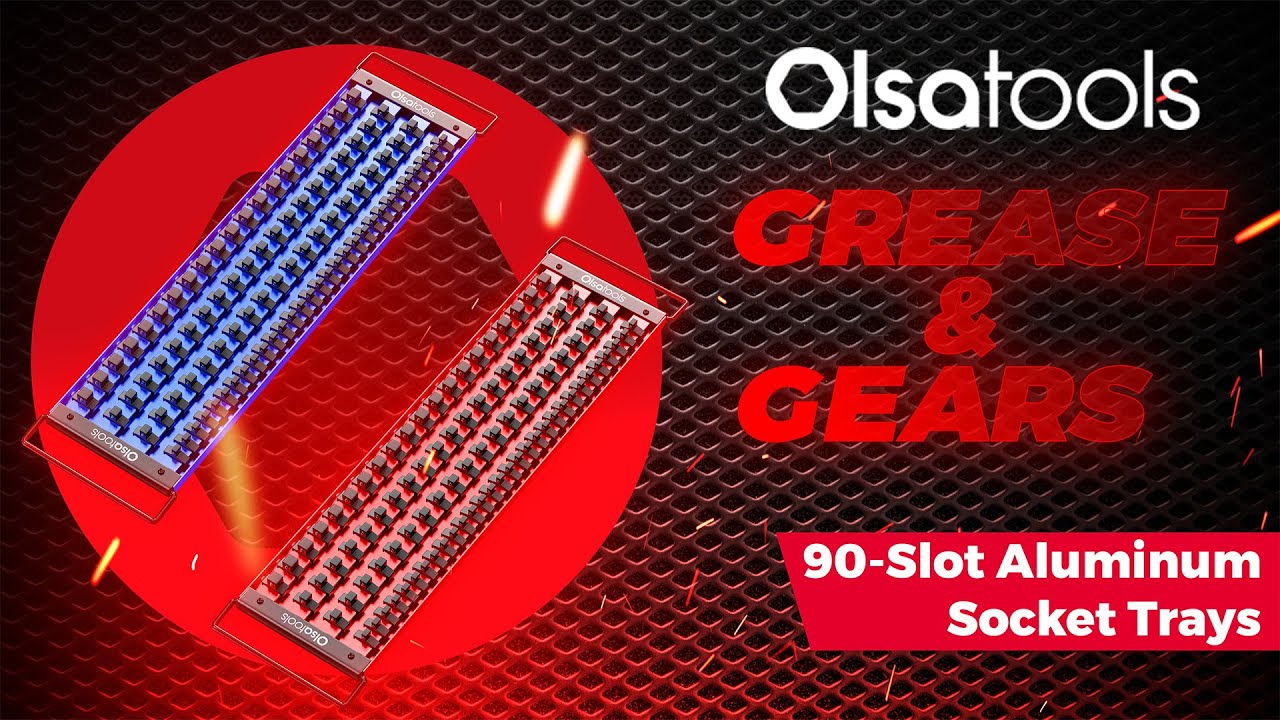 Olsa Tools Grease & Gears Series: Portable Aluminum Socket Tray