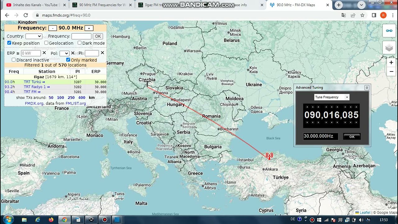 FM DX Es - 070723 - 1058UTC - 90.0 TRT Türkü (TUR) Ilgaz/Kozancal Tepe (ica-cnk) 30kW 1679km