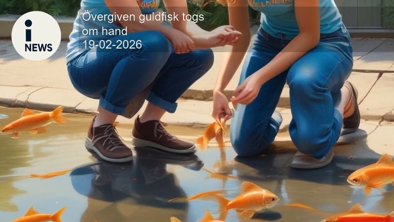 Övergiven guldfisk togs om hand