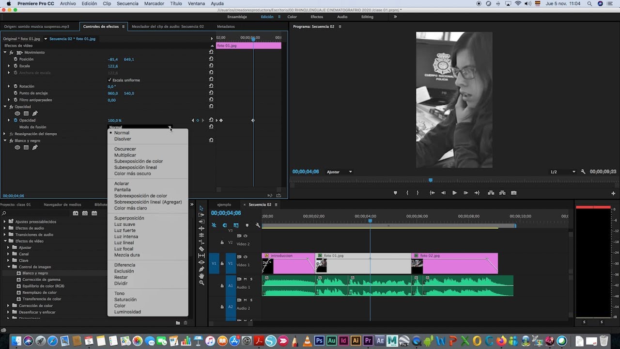 Clase 01 EDICION BÁSICA: Uso Adobe Premiere