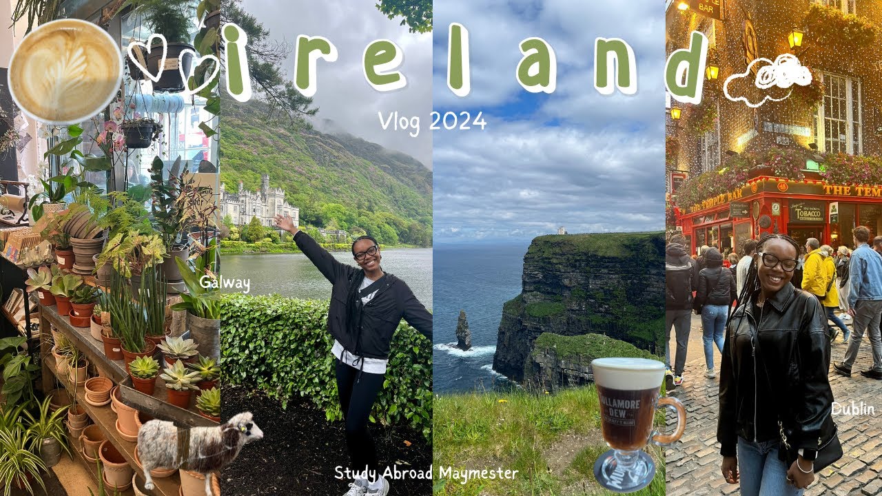 Ireland Travel Vlog ✈︎ 9 day study abroad trip(Dublin, Galway, Cliff of Mohers)🍀