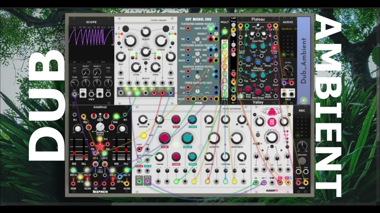 DUB AMBIENT in VCV Rack: Using BEFACO RAMPAGE as a complex LFO #vcvrack