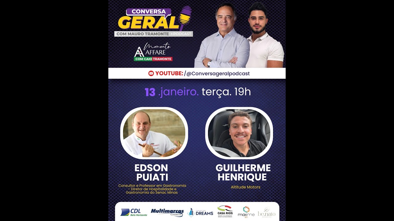 Conversa Geral com Mauro Tramonte  -  Edson Puiati -  Guilherme Henrique