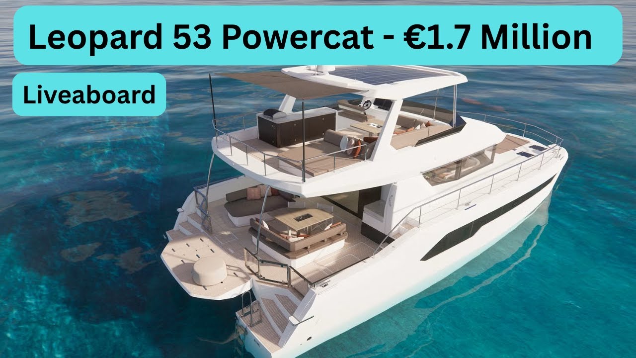 Моторный катамаран Leopard 53 — место для сафари — 1,7 миллиона евро — Моторные катамараны на про...