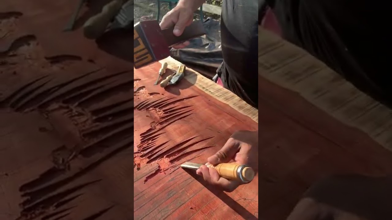 Exotic wood art from the Amazon
