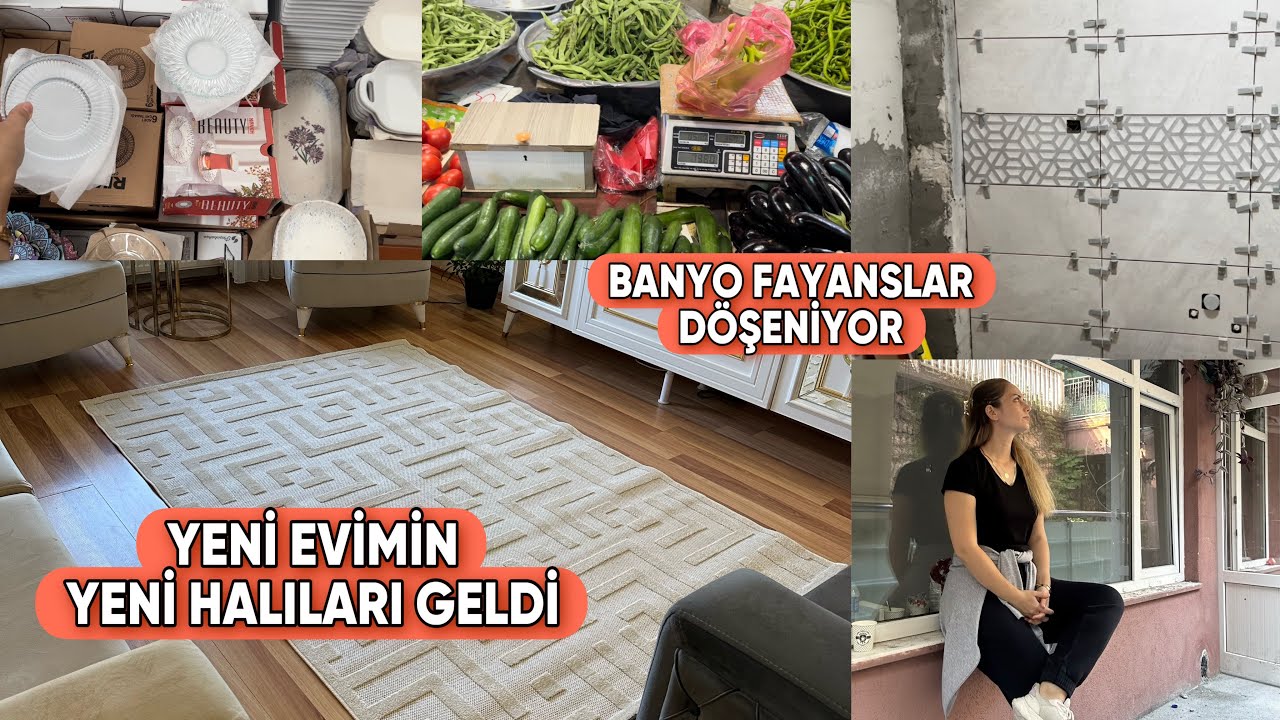 KANDIRILDIK MI⁉️ÇOK KEYİFSİZİM😏TELEVİZYON ALDIK👍SALON HALILARIM GELDİ😇PAZAR ALIŞVERİŞİ👍haftasonu