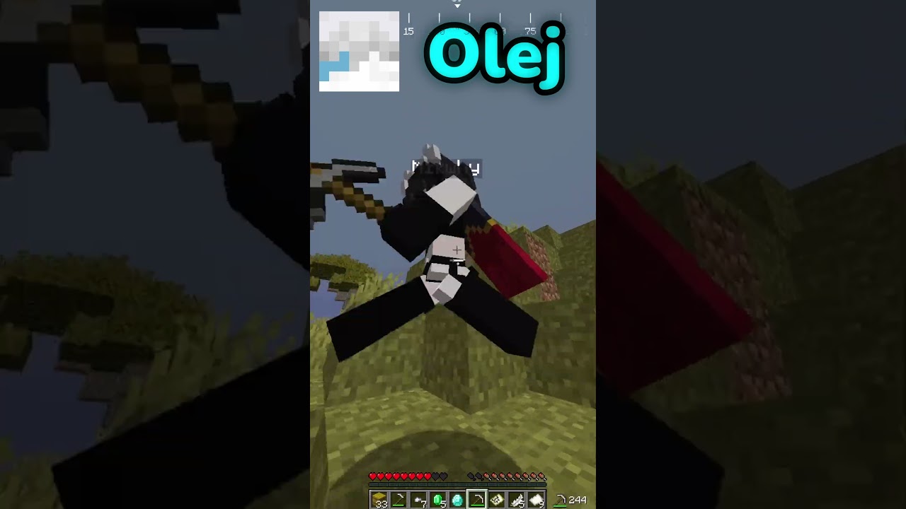 👆 KTO PIERWSZY STANIE NA BLOKU WYGRYWA #minecraft #challenge  #wyzwanie