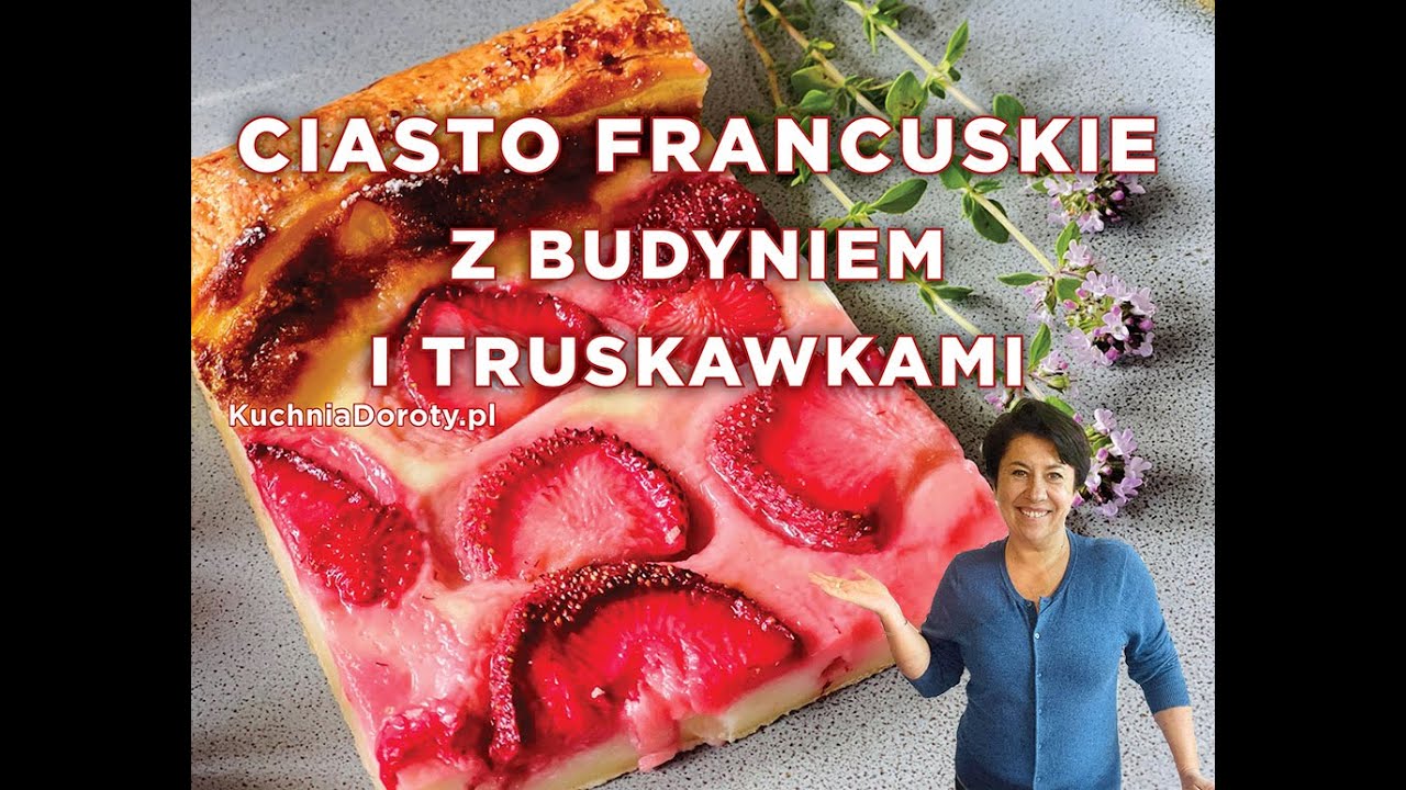 Najłatwiejsze i Błyskawiczne - Ciasto Francuskie z Budyniem i Truskawkami
