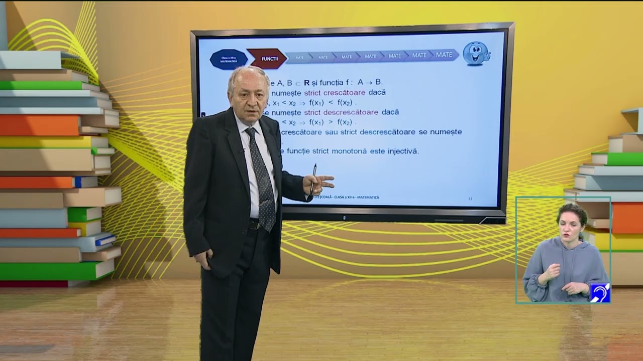 TeleŞcoala: Matematică clasa a XII-a – Noțiunea de funcție. Funcţii injective, surjective, bijective