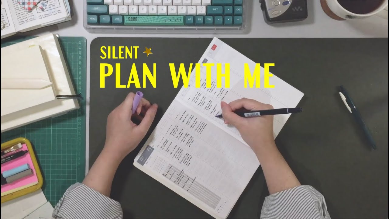 Plan With Me (Silent No Music, First Week of June, Hobonichi Cousin) | Analog Nights