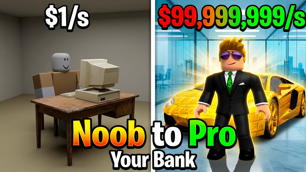 Your Bank Roblox 💰🔥 Noob to Pro! 5 Floors, Rebirts & Max Income