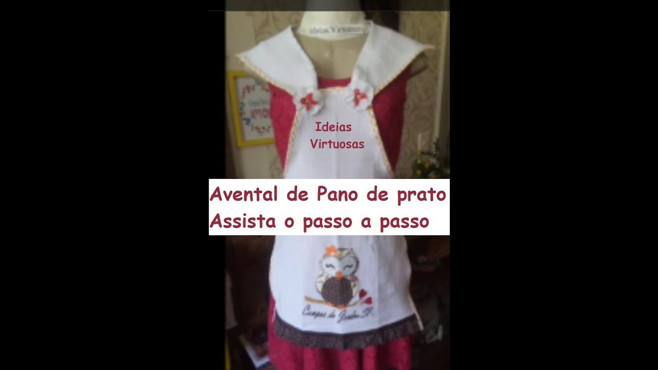 AVENTAL DE PANO DE PRATO