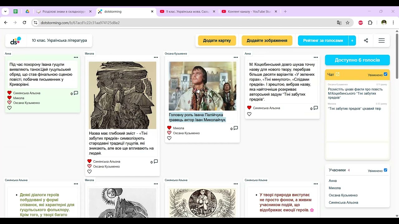 Онлайн-дошка Dotstorming.  Можливості і переваги.  Кузьменко Оксана
