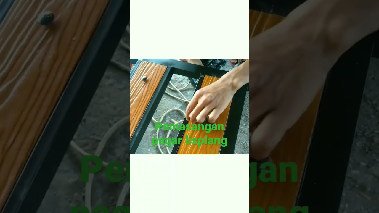 pemasangan pagar lisplang memakai baut bak truk