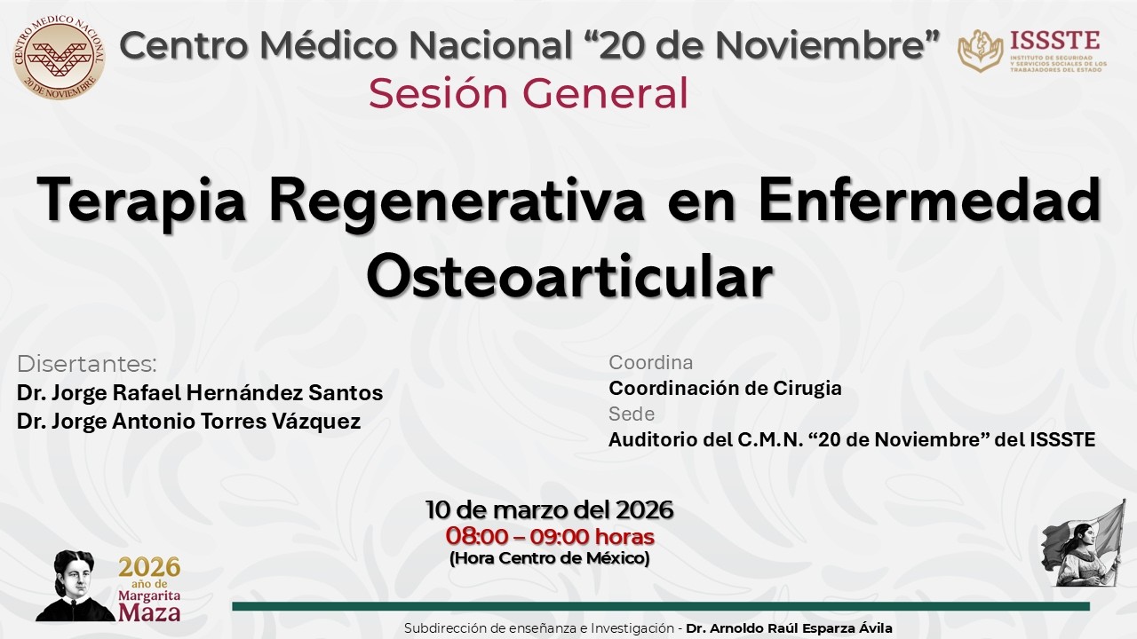 Terapia Regenerativa en Enfermedad Osteoarticular