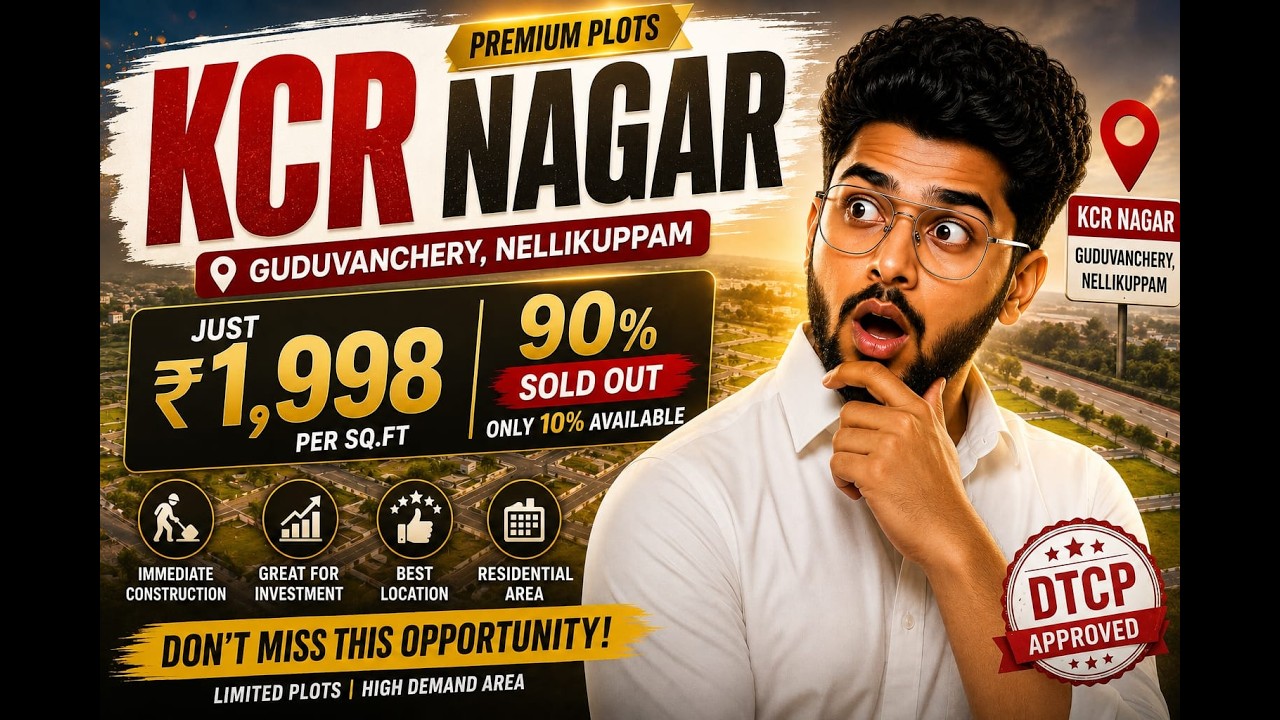 PER SQFT 1998 KCR Premium Residential Plots | Best Plot Investment Opportunity |