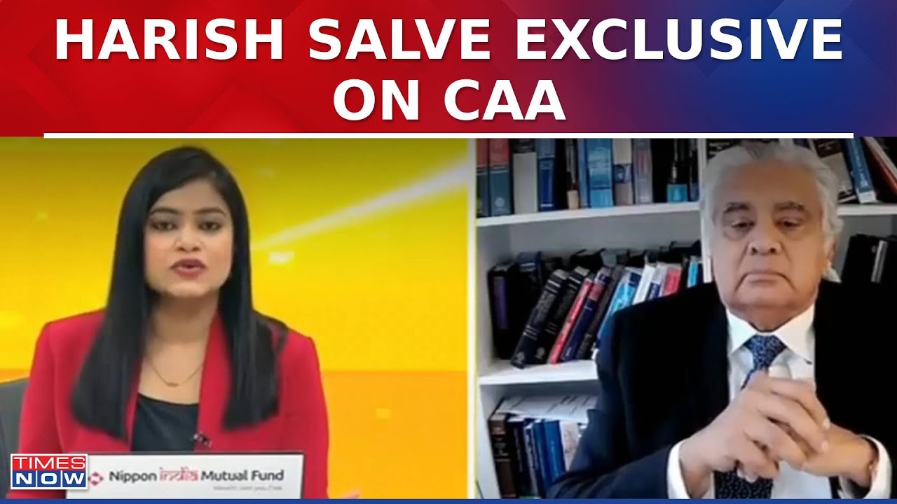 Harish Salve Exclusive Interview With Times Now Over Citizenship Amendment Act Implementation | News