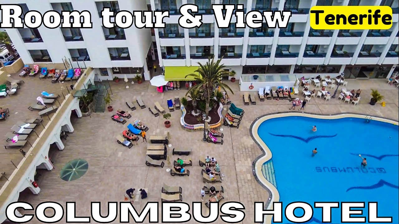 TENERIFE Columbus Hotel Room Tour and view Playa de las Americas CANARY ISLANDS