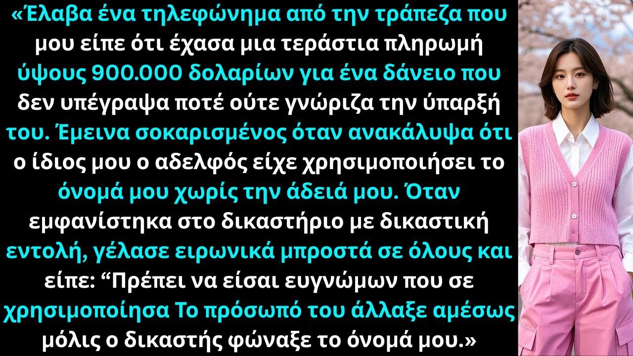 «Ο αδελφός μου πήρε δάνειο 900.000 στο όνομά μου, αγόρασε σπίτι και είπε πως δεν χρωστά.»